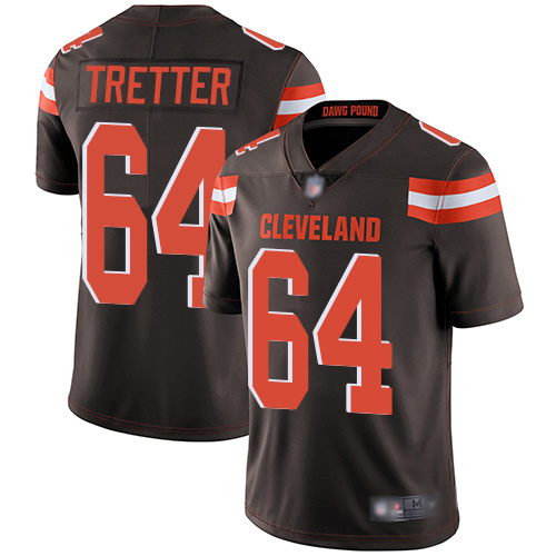 Cleveland Browns JC Tretter Men Brown Limited Jersey 64 NFL Football Home Vapor Untouchable